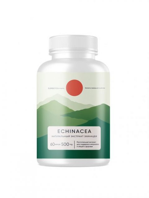 Echinacea 400 мг 60 кап от Elementica Organic
