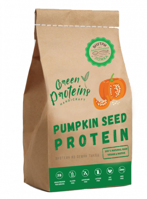 Pumpkin Protein 300г (Тыквенный белок без добавок) Green Protein